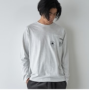 【WEB限定】CONVERSE (コンバース)天竺ポケットロングスリーブTシャツ