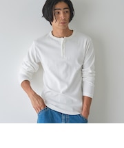 【WEB限定】スパンリブヘンリーベーシックTシャツ