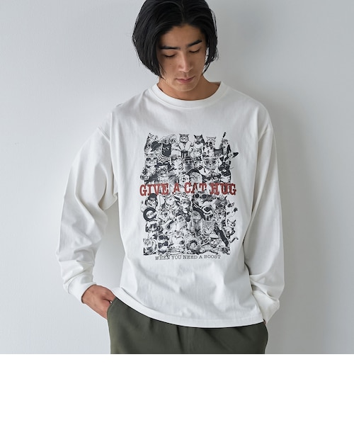 WEB限定】アニマルプリントロングスリーブTシャツ｜コーエンの通販
