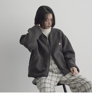 【KELTY（ケルティ）別注】ノーカラーWジップボアブルゾン