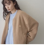 【KELTY（ケルティ）別注】ノーカラーWジップボアブルゾン