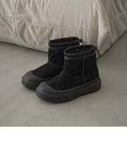 TOECAP ムートンライクショートブーツ