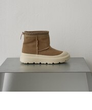 TOECAP ムートンライクショートブーツ