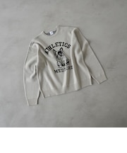 ドッグジャガードスウェットライクニット