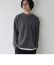 ダブルフェイスレイヤードロングスリーブTシャツ