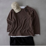 ダブルフェイスレイヤードロングスリーブTシャツ