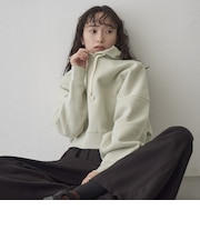 【Feel Soft / フィールソフト】ショート丈 両面微起毛裏毛フーディ
