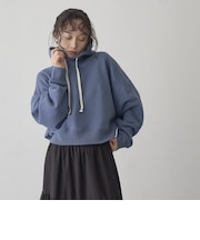 【Feel Soft / フィールソフト】ショート丈 両面微起毛裏毛フーディ