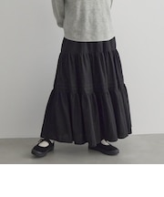 ウールライクガーゼティアードスカート