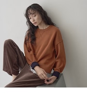 【好評ニットが今年も登場◎】スウェットライク2wayニット(WEB限定カラーあり)