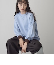 【好評ニットが今年も登場◎】スウェットライク2wayニット（WEB限定カラーあり）