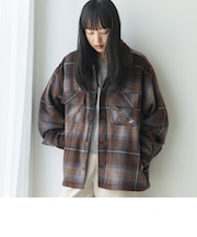【WEB限定】POLO BCS(ポロ・ビーシーエス)起毛シャギーチェックCPOシャツ(MOCA)
