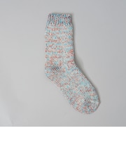 【H FOOT WEAR（エイチ フットウェア）】CHINE メランジテンジククルーソックス