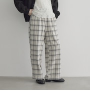 クラッシュチェックイージーワイドパンツ