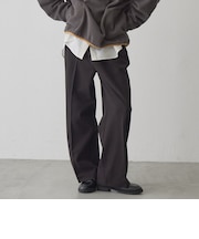 【定番/ストレッチ/防しわ/帯電防止】イージービューティー裏起毛ワイドパンツ(WEB限定サイズあり)