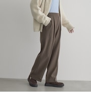【定番/ストレッチ/防しわ/帯電防止】イージービューティー裏起毛ワイドパンツ(WEB限定サイズあり)