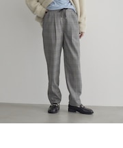 【定番/ストレッチ/帯電防止】イージービューティーチェックテーパードパンツ(WEB限定サイズあり)