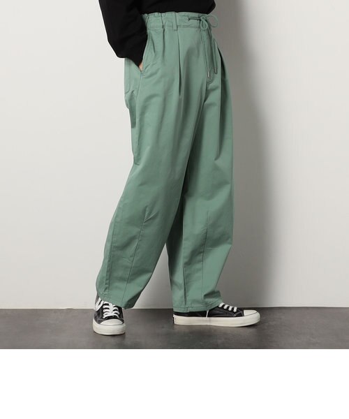【MARKAWARE】 コットンテーパードパンツ MARKAWARE(マーカウェア)-FLAT TAPERED EASY TROUSERS ORGANIC