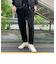 裏起毛レーヨンナイロンストレッチツイル ジョガーパンツ