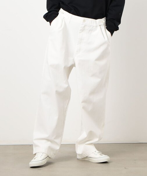コットンツイル アジャスト釦パンツ