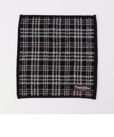 チェック柄＆ストライプ柄 パイルタオルハンカチ