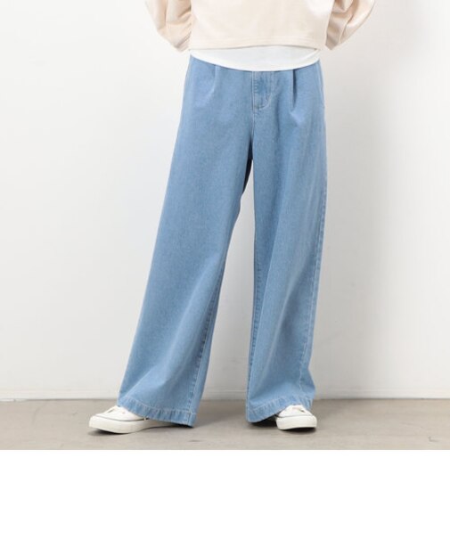 デニム ワイドパンツ