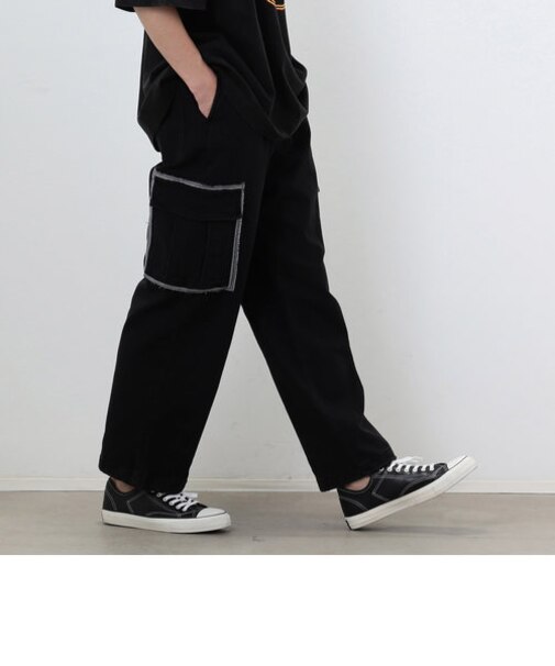 ストレッチデニム カーゴパンツ
