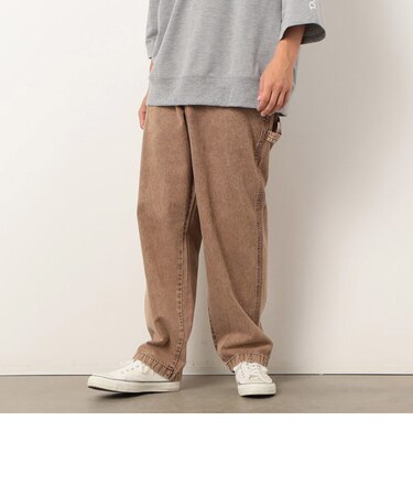 カラーデニム ケミカルウォッシュ ペインターパンツ