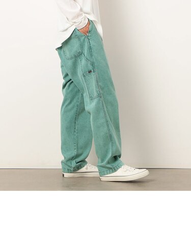 カラーデニム ケミカルウォッシュ ペインターパンツ