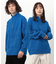 ニット＆裏シャギーハーフジップ
