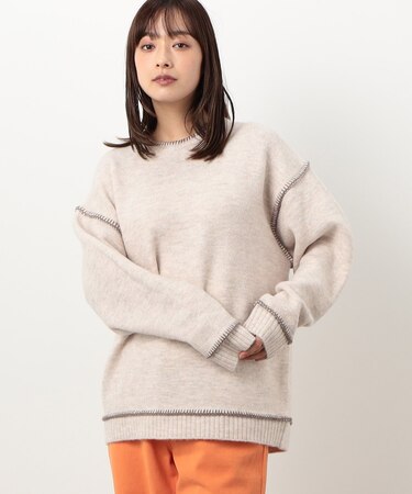 ブランケットステッチ プルオーバー
