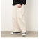 ツイル ワイドテーパードパンツ