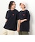 ハートロゴプリント ロング丈半袖Ｔシャツ
