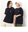 ハートロゴプリント ロング丈半袖Ｔシャツ