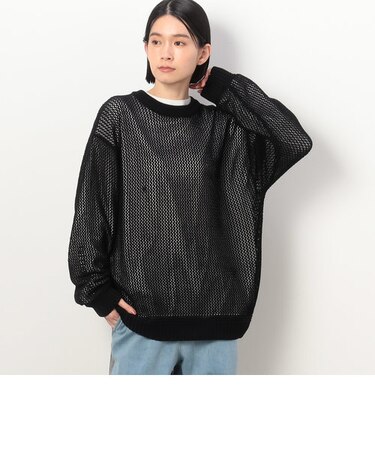 メッシュニットプルオーバー