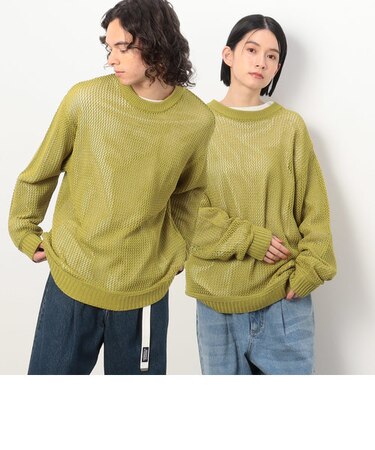メッシュニットプルオーバー