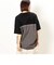 バックロゴプリント 布帛切替 半袖Ｔシャツ