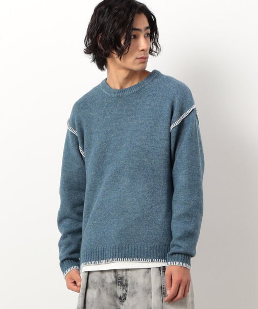 ブランケットステッチプルオーバー