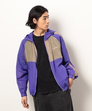 裏ボア フーデット デニム ブルゾン｜パープルアンドイエローの通販 