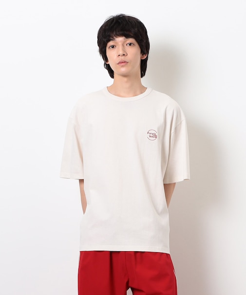 サークルロゴミニ刺繍半袖Tシャツ