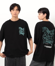 バック＆胸刺繍ウェーブロゴ半袖Ｔシャツ
