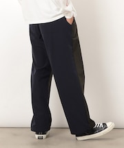 ナイロンストレッチワイドパンツ