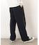 ナイロンストレッチワイドパンツ