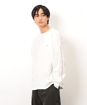 袖＆バックプリント長袖Ｔシャツ
