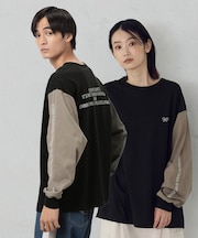 袖＆バックプリント長袖Ｔシャツ