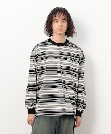 ランダムボーダー 長袖Ｔシャツ