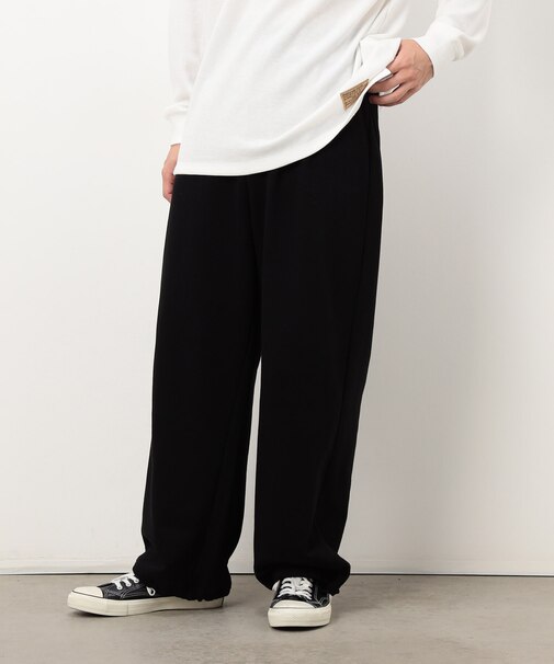 裏毛 ワイドパンツ