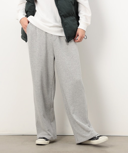 裏毛 ワイドパンツ