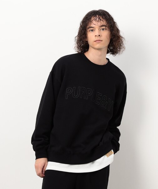 立体刺繍裏毛 プルオーバー