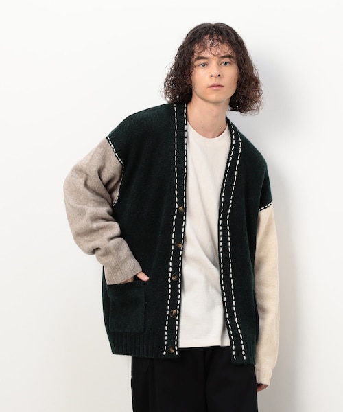 新品★ ＜AEWEN MATOPH＞ハンドステッチ カーディガン AEWEN MATOPH＞ハンドステッチ カーディガン